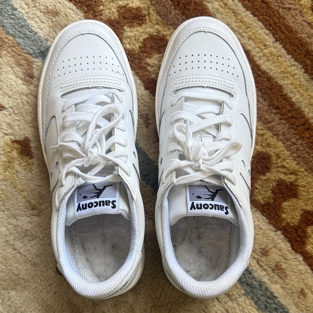 Saucony All-White Athletic Shoes
